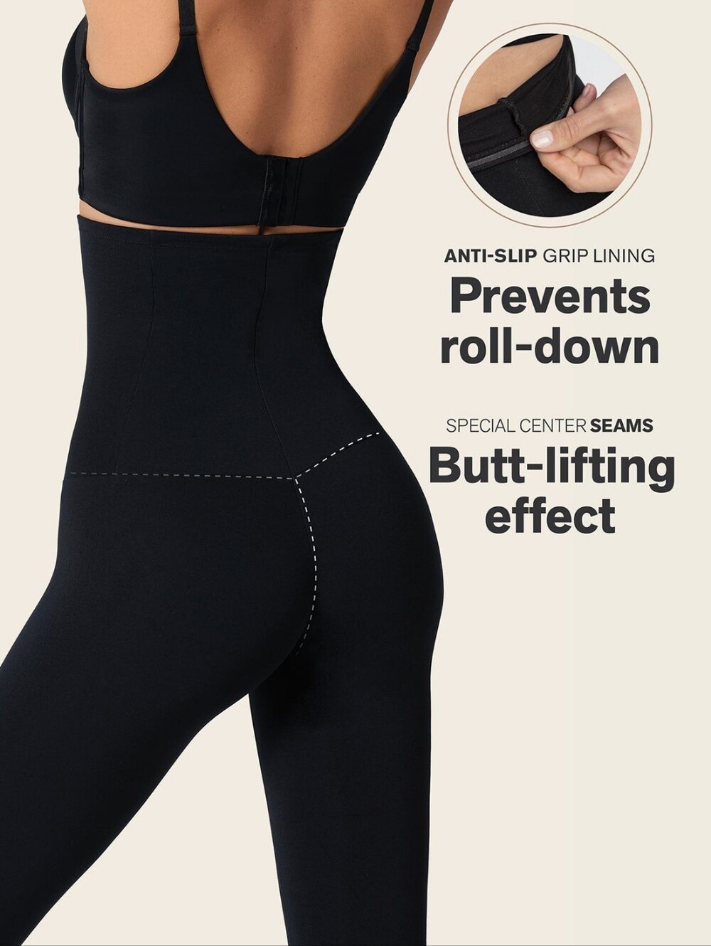 Leonisa Extra High Waisted Firm Compression Legging - Picture 7 of 8